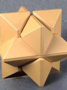 Qiyi Plastic Assemble Unlock Octagonal Ball Creative Student Gift Mathematical Geometry Model Burr Puzzle Burr Puzzle