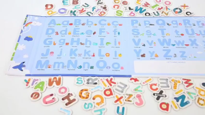 Lion 78pcs Fridge Magnets Montessori Magnetic Letters Book Spell Game Educational Toys For Kids Boys Girls Gifts
