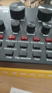 PROFESSIONAL LIVE SOUND CARD V8 AUDIO LIVE BLUETOOTH/EXTERNAL - BLACK/HITAM