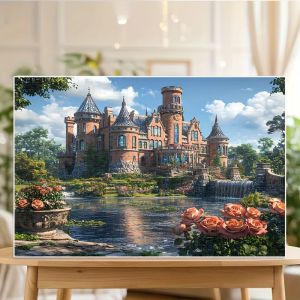 Jigsaw Puzzle for Adults 500/1000/1200/2000Pieces Rose Manor Castle Scenery DIY Craft Home Wall Decoration Gift Idea