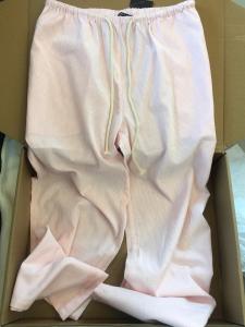 Quần Ống Rộng Kẻ Sọc Màu Hồng Mỏng Mùa Hè Cho Nữ Quần Dài Ống Rộng Dáng Rộng Dài Đến Sàn Thoải Mái Thoáng Khí