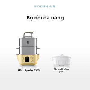 BUYDEEM | Nồi Hấp Cách Thủy Gia Đình Toàn Bộ Thép Không Gỉ