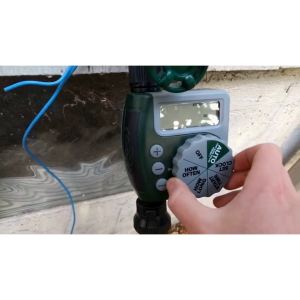 Digital Timer Keran Air Taman Pertanian Otomatis Programmable Garden Irrigation 1383 dengan Timer Otomatis dan Fungsi Rain Delay