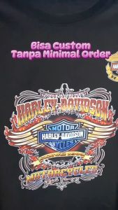 SEHARI JADI ! Kaos Custom Desain Logo Sendiri – Baju Distro Sablon Kaos Custom Depan Belakang (Desain Logo Dan Pilihan Warna Kirim Dichat) Atasan Pria Kaos Distro Custom Pakai Foto Logo Dan Nama Design Bebas Bahan 100% Katun Tebal Adem