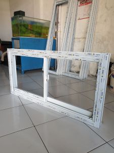 kusen jendela model sliding aluminium kanan kiri T50 x L140 BAHAN INKALUM LEBIH TEBAL