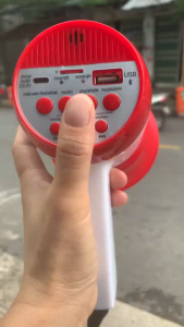 Loa phóng thanh 629U 100w có bluetooth pin tích hợp kèm micro cho thông báo sự kiện