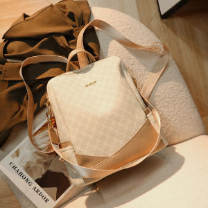 MIEKS Womens Backpack 2025 Fashion Lightweight Large Capacity 14 Inch Travel Bookbag Dual Shoulder Strap Zipper Closure Casual