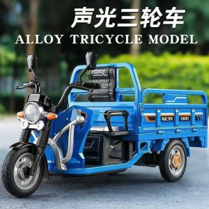 Special Offer Inertia Driven Three-Wheel Toy Car Model Simulation Boys Motorcycle Design Light And Sound Features Collectible