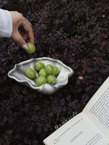 Hộp Đựng Trang Sức Bằng Gốm Sứ Mờ Bạc Hình Vỏ Sò HomeSide Trang Trí Bàn Ăn Hộp Đựng Đồ Trang Trí Nhà Phong Cách Hàn Quốc