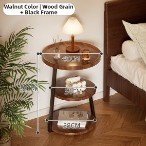 ZHUSHANXIA | Bedside Storage Rack Iron Art Design