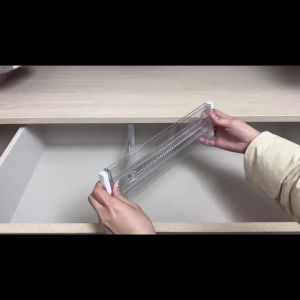 New Scalable Transparent Plastic Drawer Divider Wardrobe Partition Board For Organizing Clothes And Expandable Partitions
