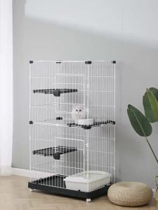 Cat Cage Indoor Cat Enclosure Cat Cage Large Size Cat Villa House Pet Cat Cage House Cat Villa  Cage House Nest Cat House Scene Large 猫笼