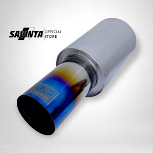 Knalpot Mobil HKS Bass Adem Bulet Ujung Stainles Biru Inlet 2inc Kenalpot Mobil Avanza Vios Sedan Kijang Xenia Ayla Agya March Mobilio Brio Calya Jazz Yariz Pick Up Grand Max Sigra Luxio Wuling Karimun Apv Sirion Ertiga Carry HKS