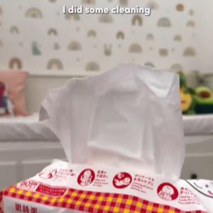 Suzuran Baby Antibacterial Cotton Sheet 80 pcs | Thick Cotton Tissue | Dry Cotton Wipes