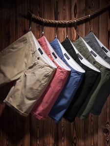 Quần Short Nam Cotton Nguyên Chất 5 Điểm Thường Ngày Đi Biển Mùa Hè Quần Dài Năm Điểm Màu Trắng Thời Trang Quần Dài Cotton