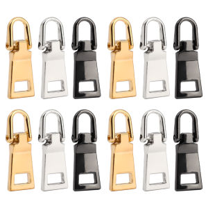 Thay thế khóa kéo kim loại puller Tab cho quần áo Áo khoác túi du lịch có thể tháo rời dây kéo đầu Phụ kiện túi