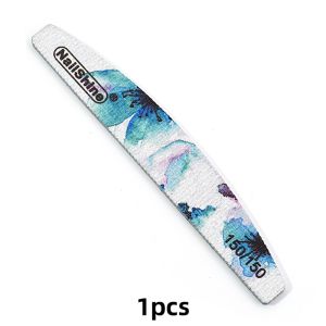 1/2Pcs Professional Ink - Blue Nail Files 150/150 Grit Strong Nails Sandpaper Washable Grinding UV Gel Polish Manicure Tool