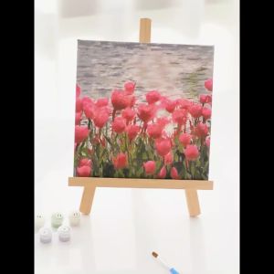 20x 20cm Digital Oil Painting Hand-Painted Wall Decoration Mural Diy Color Fill Canvas Painting By Number