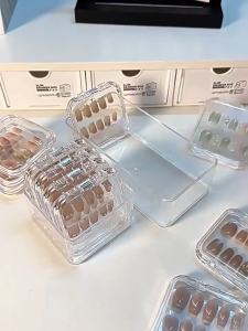 FR-C1356 Tempat Penyimpanan Kuku Palsu Akrilik / Kotak Kuku Palsu Tempat Fake Nails Display