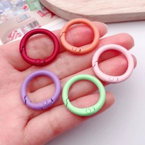 20 Chiếc Khóa Tròn Kim Loại Nhiều Màu Sắc 24mm Với Vòng Mở Móc Khóa Hợp Kim Dạng Càng Cua Phụ Kiện Làm Đồ Trang Sức Tự Làm