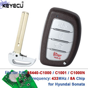 KEYECU 95440-C1000N 95440-C1001 95440-C1000 434MHz 8A Chip FCC ID: CQOFD00120 Smart Remote Key Fob for Hyundai Sonata 2015-2019