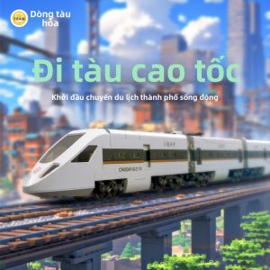 JINGGUAN | Bộ Xây Dựng Mô Hình Tàu Cao Tốc Giáo Dục