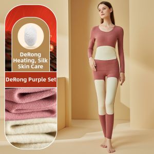 UPcosy | Mulberry Silk Warm Underwear Set Female Winter Heated Underwear