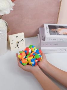 Luban Lock IQ Brain Teaser Educational Toy Kids Montessori 3D Puzzles Unlock/ Puzzle Assembled Toys/ Kong Ming/ 鲁班锁 孔明锁