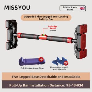 Miss You | Indoor Pull-Up Hanging Bar for Height Growth and Spinal Stretch No-Drilling Installation