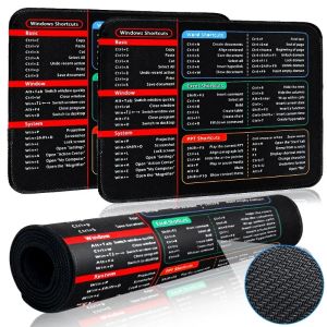 แผ่นรองเมาส์คอมพิวเตอร์ Windows ทางลัดเมาส์สำคัญแผ่นซอฟต์แวร์สำนักงานสำหรับคำว่า Excel PPT ทางลัดเมาส์สำหรับแล็ปท็อป Mat