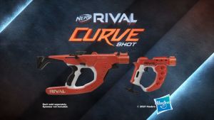 Nerf Guns Toy Rival Curve Shot Sideswipe XXI-1200 Blaster Fire Rounds to Curve Left Right Downward or Fire Straight 12 Nerf Rival Rounds