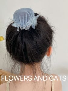 เครื่องประดับผมสไตล์เกาหลีสำหรับผู้หญิง ผ้าตาข่ายสำหรับทำผมเป็นทรงลูกบอล ทรงผมสำหรับเด็ก ทรงผมสำหรับนักเต้นบัลเลต์ ทรงผมสำหรับนางแบบเครื่องประดับผม