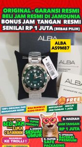 ALBA ORIGINAL - ALBA AS9M87 X1 ALBA AS9M87X1 Men LA - Silver - Stainless Steel - Diameter 4.1CM- Water Resist 100 Meter - Jamdunia / Jam dunia JD18 # Jam Tangan Pria Jam Pria Jam Tangan Anti Air + ALBA AS9M 87 AS 9M 87 X1 AS9 S003