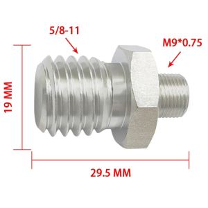 Threaded Adapter Polisher and Sander M12 to 5/8-11 Silver Steel Thread Fitting for Smooth Operation