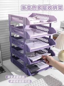Nijia | Gradient Color Foldable 3 Layer File Organizer