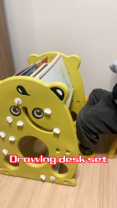 Adjustable Magnetic Drawing Board for Kids - Multi-Function Erasable Doodle Desk with Stand Childrens desk set