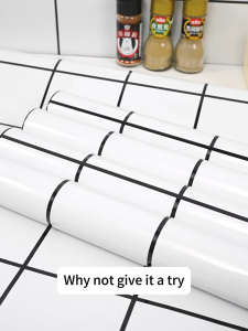 1/2/5M Marble Kitchen Sticker Anti-Oil Waterproof Wall Paper Self-Adhesive Cabinet Wallpaper Dapur Oilproof 橱柜厨房贴纸