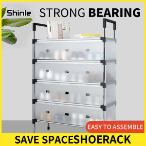 Anti dust shoe rack 3/4/5/6/7 layer Tier Stackable Shoes Organizer Shoe Box Foldable Drawer Case Storage Stand