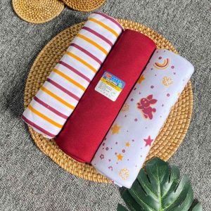 Seri Maron DM - 3 PCS Bedong Motif UK Jumbo 90x110cm Bahan Kaos SNI Bedong Bayi New Born Bedong Bayi Baru Lahir New Born
