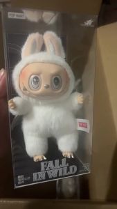 [ Angel Leader ]LABUBU Pendant Bag Ornaments Car Hanging Black and White Angel Doll Gift for Girls