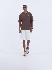 BODYDREAM | Distressed Ripped Adjustable Waist Straight Leg Jeans Shorts