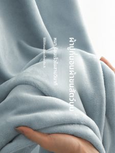 ผ้าคลุมเตียงคอตตอนหนาปะการังขนแกะฤดูหนาวผ้าฟลานเนลคอตตอน ผ้าคลุมเตียงแบบเดี่ยว ผ้าคลุมหมอนห้องน้ำแบบเดี่ยว ผ้าคลุมเตียงแบบใหม่ปี 2025