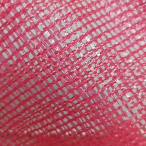 ถุงตาข่าย ถุงใส่หอม กระสอบตาข่าย กระสอบพลาสติก กระสอบใส่กาแฟ สีบานเย็น สำหรับใส่หอม กระเทียม กระชาย ถุงตาข่ายใส่หอม (บรรจุ 30 ใบ)