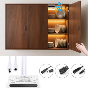 Công Tắc Cảm Biến Tiệm Cận DC12-24V Đèn Cảm Biến Cửa LED Cho Tủ Dưới Tủ Quần Áo Tủ Bếp Công Tắc Cảm Ứng Kép Chất Liệu Nhựa