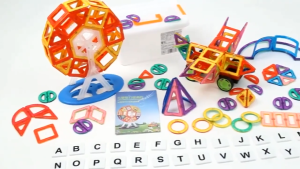 3D Magnetic Tiles Building Blocks Construction Educational Toys Kids Stacking Blocks Set