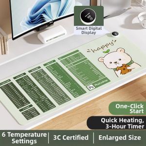 Heated Mouse Pad Super Large Desk Mat for Office Computer Writing Warm Hand Warmer Winter Student Desk Mat 2969