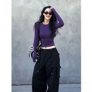 SHUQINGLAI | Short Sleeve Knit Turtleneck Top for Women