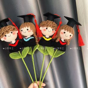 Đồ Treo Búp Bê Sinh Viên Tốt Nghiệp Thành Phẩm Mũ Tiến Sĩ Móc Thủ Công Bó Hoa Mũ Sinh Nhật Mùa Tốt Nghiệp Đan Len - Lazada