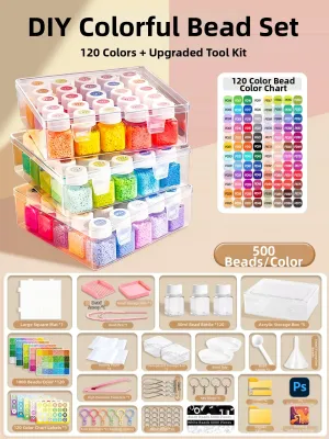 Comprehensive Official Bead Set for DIY 221 Colors