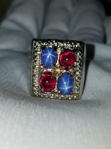 Cincin kombinasi blue star+ geliga lifan